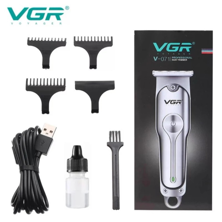 ماشین اصلاح موی سرو صورت وی جی ار VGR V-071،ریش تراش،خط زن،صفر زن، اَصل (ارسال فوری).