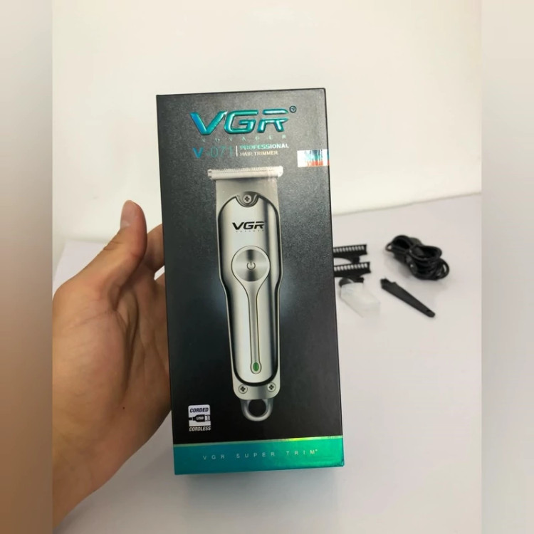 ماشین اصلاح موی سرو صورت وی جی ار VGR V-071،ریش تراش،خط زن،صفر زن، اَصل (ارسال فوری).